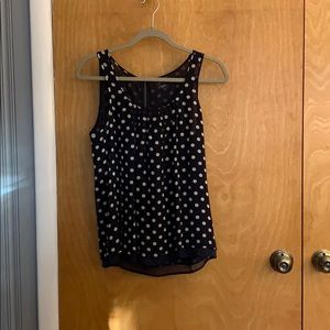 J. Crew Polka Dot Sleeveless Top